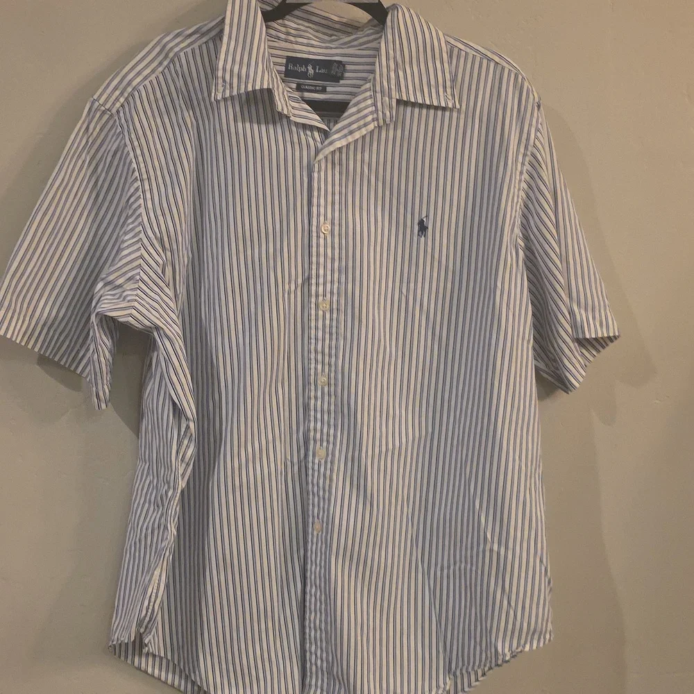 Ralph Lauren Blue Striped Polo Size XXL